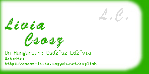 livia csosz business card